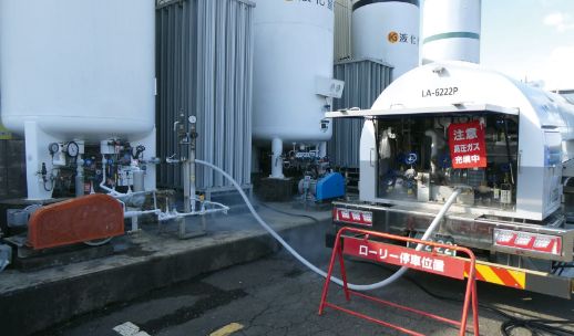 超低温液化ガス受け入れ